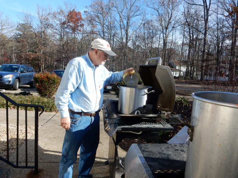 Making Brunswick Stew